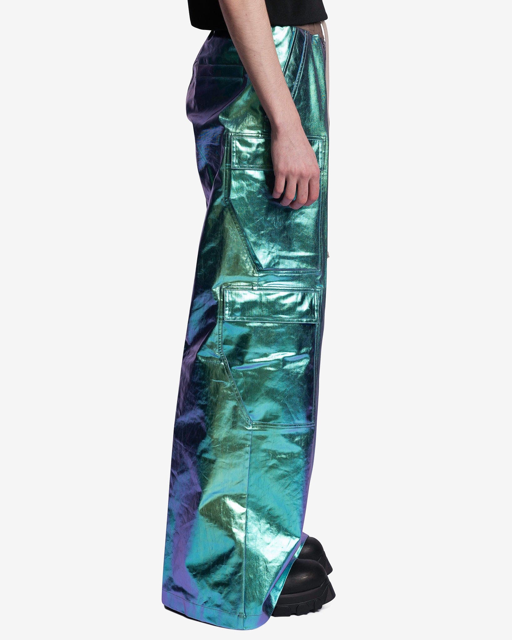Denim Cargobelas In Iridescent Rick owens оригінал – Купити в Україні – вид ззаду