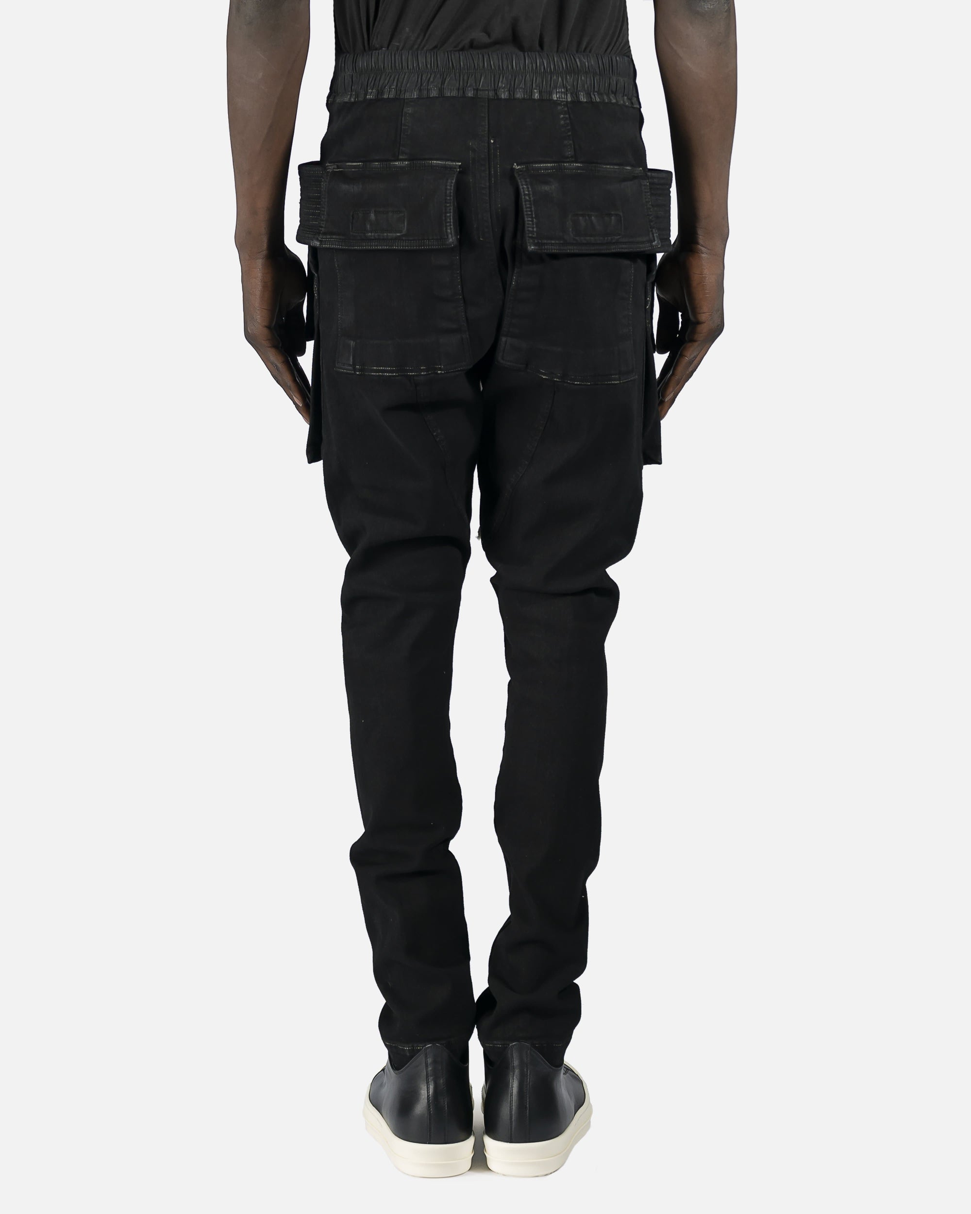 Denim Creatch Cargo Drawstring In Black Rick owens – Гарантія оригінальності – збільшений вид