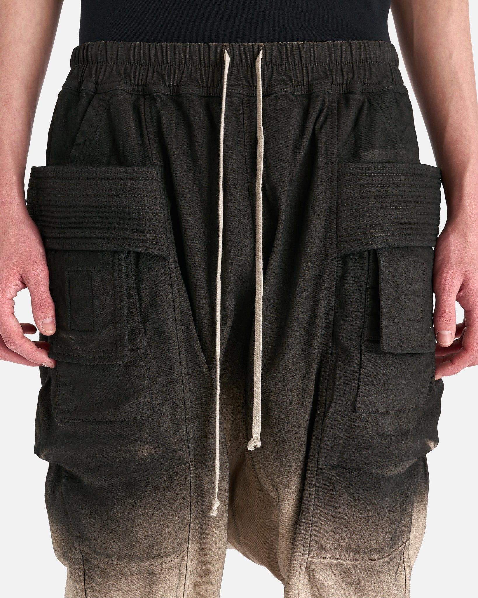Denim Creatch Cargo Pods Short In Black Pearl Degrade Rick owens – Гарантія оригінальності – збільшений вид