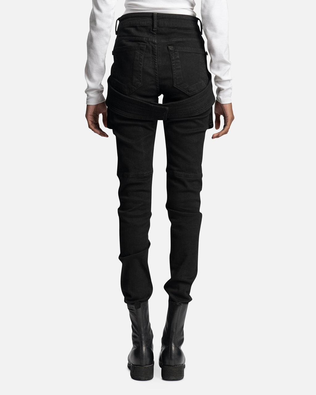 Denim Creatch Pants In Black Rick owens – Гарантія оригінальності – детальний вид
