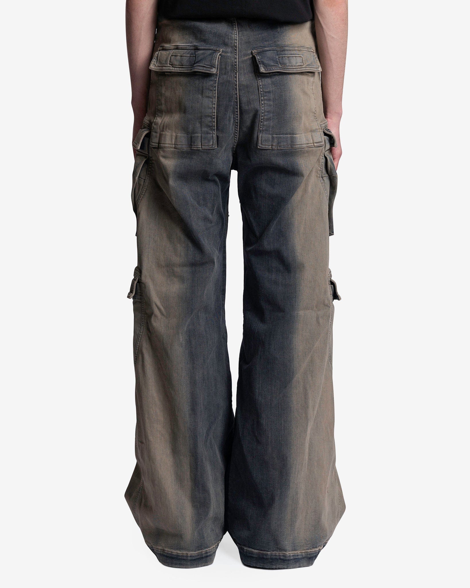 Оригінальна Denim Double Cargo Jumbo Belas In Mineral Pearl Degrade Rick owens – детальний вид
