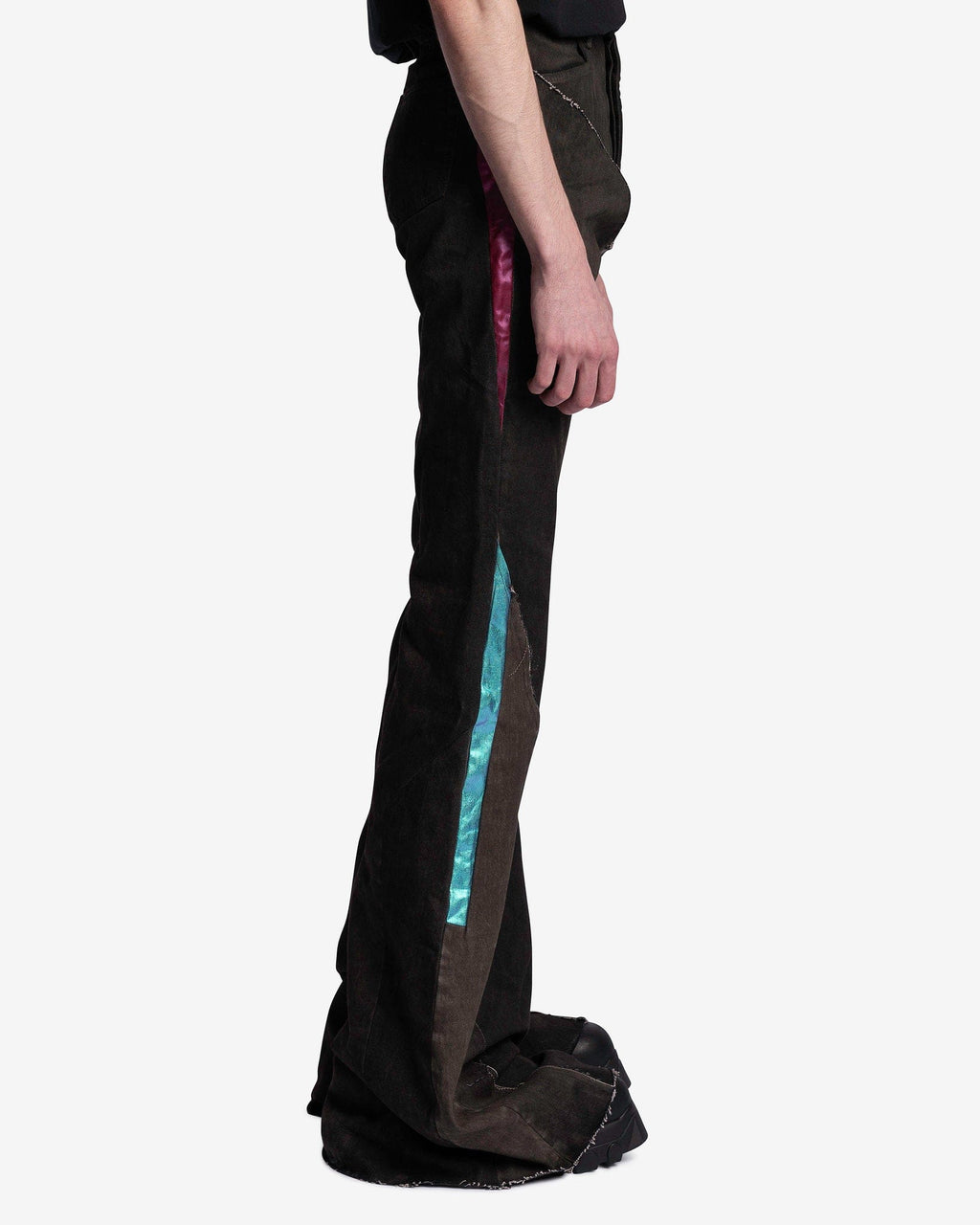 Denim Slivered Bootcut In Dark Dust Rick owens оригінал – Купити в Україні – вид ззаду