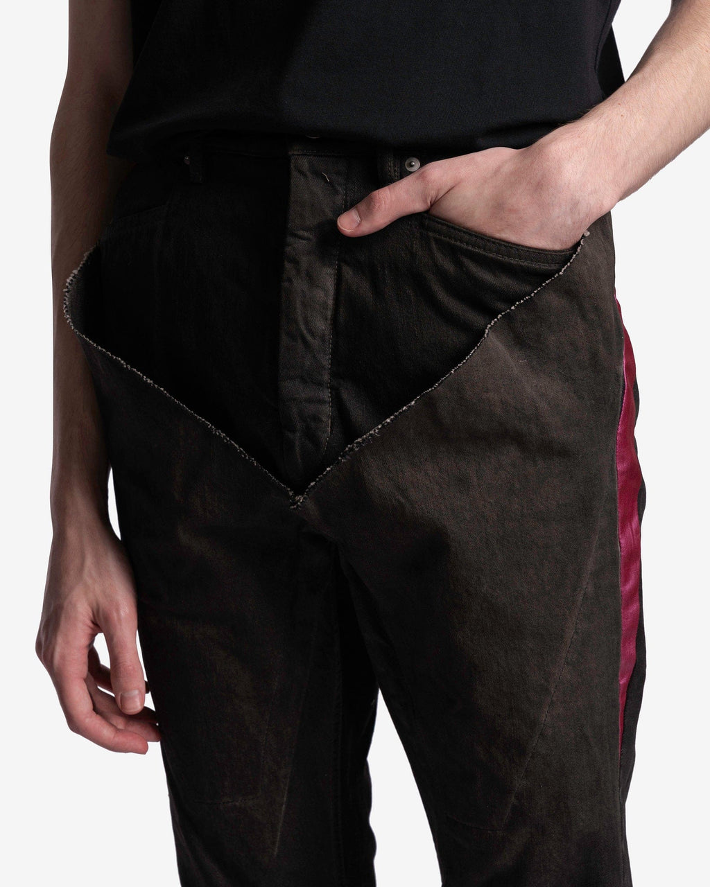 Denim Slivered Bootcut In Dark Dust Rick owens оригінал – Купити в Україні – збільшений вид