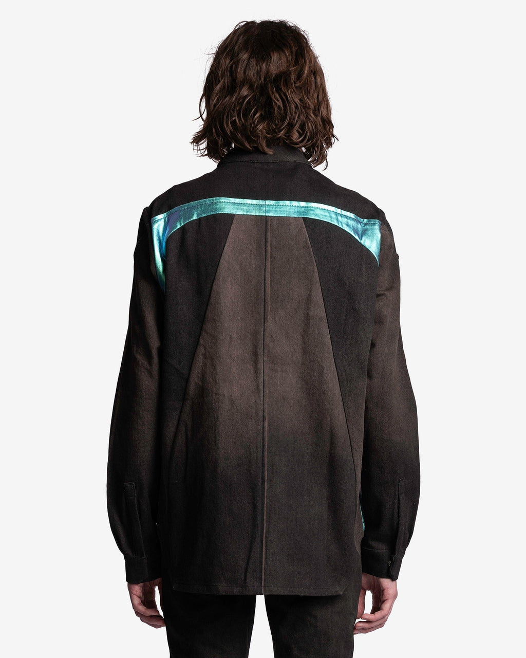 Denim Splintered Outershirt In Brown Rick owens оригінал – Купити в Україні – детальний вид