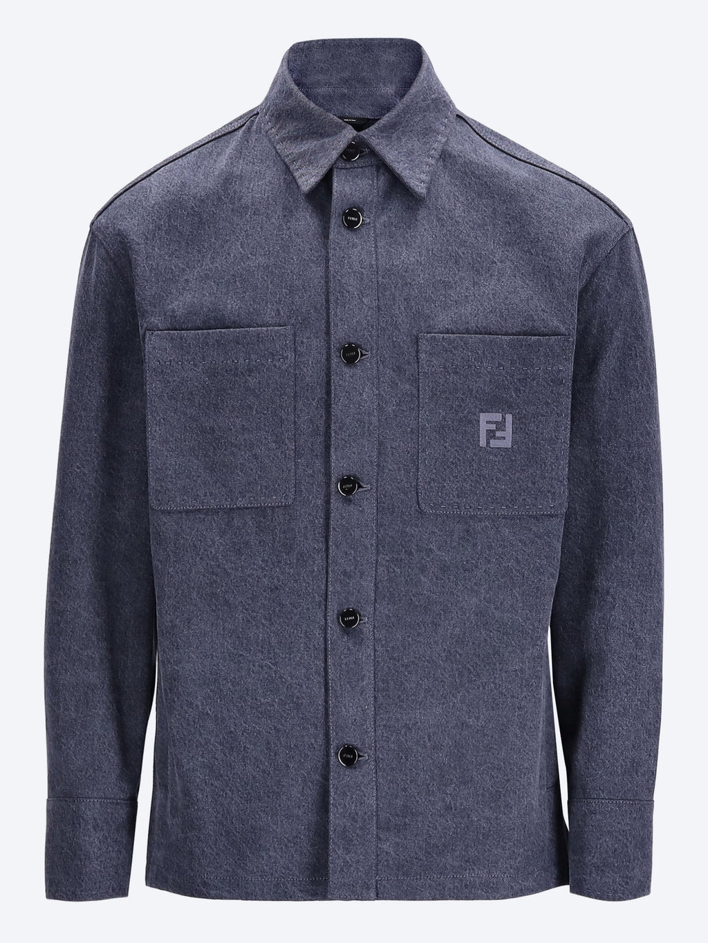 Denim Stone Bleached Jacket Fendi – Гарантія оригінальності – боковий вид