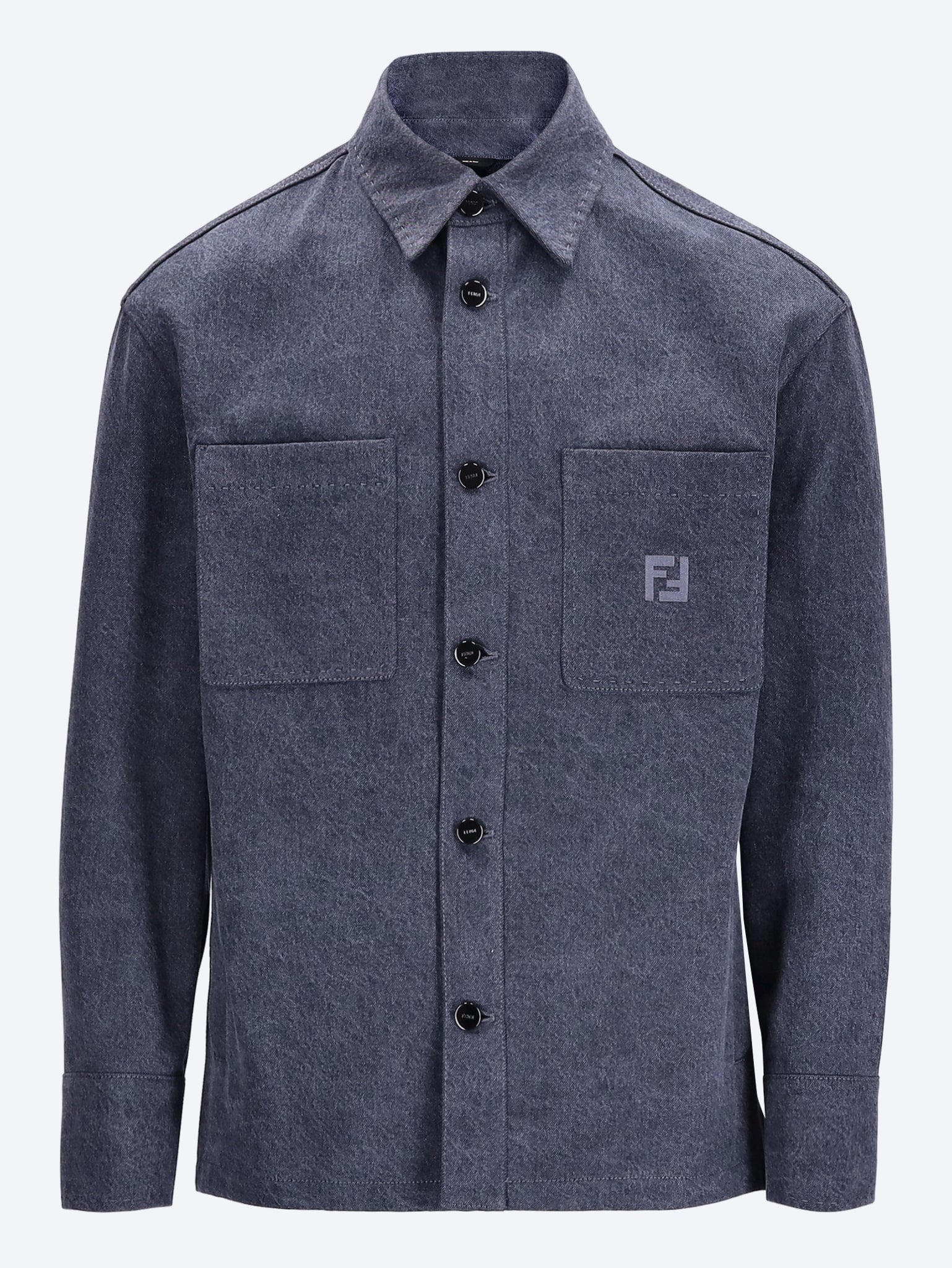 Denim Stone Bleached Jacket Fendi – Гарантія оригінальності – боковий вид
