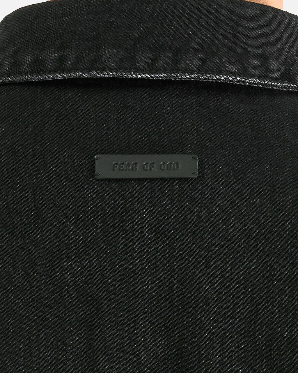 Оригінальна Denim Trucker Jacket In Black Fear of god – збільшений вид