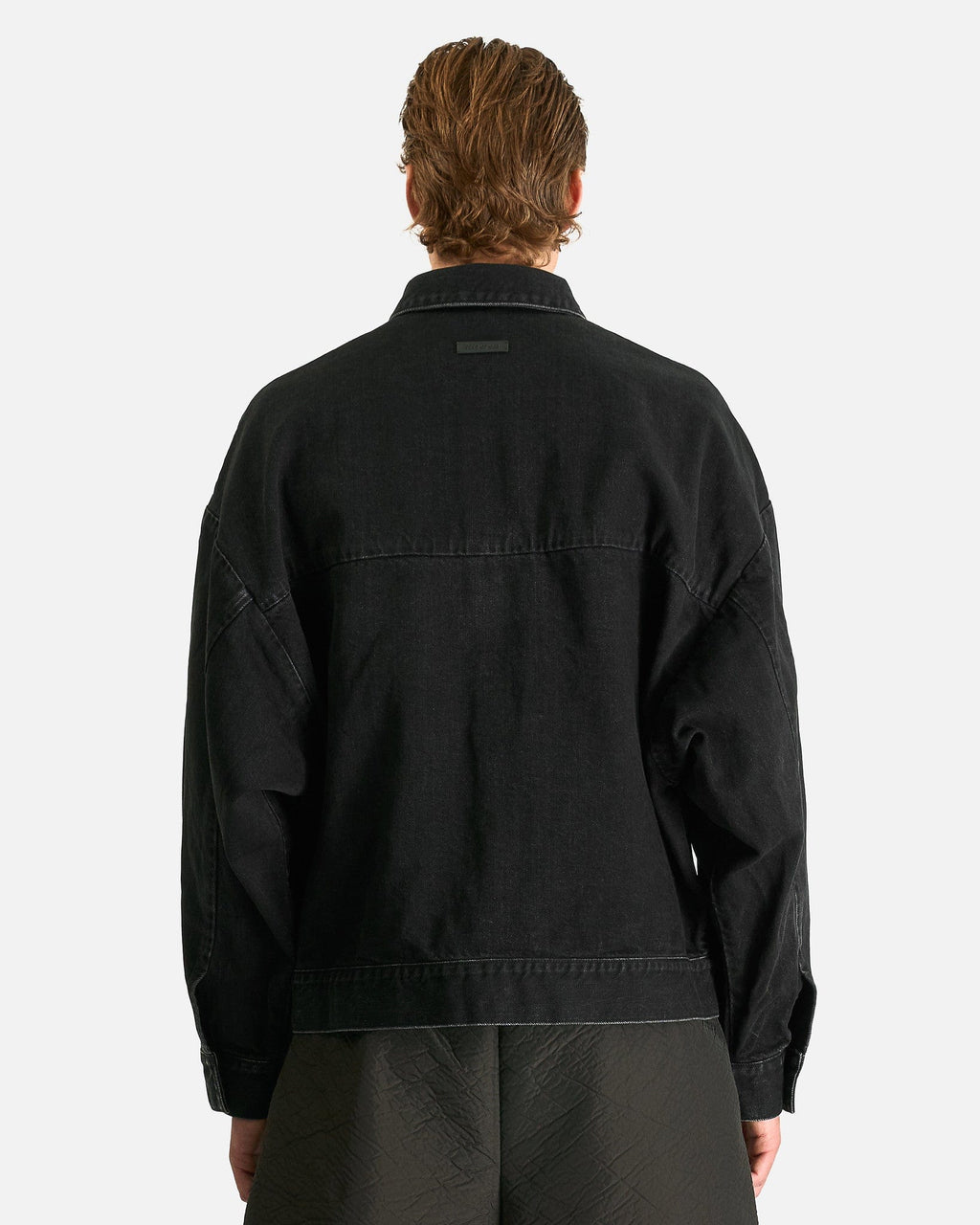 Оригінальна Denim Trucker Jacket In Black Fear of god – детальний вид
