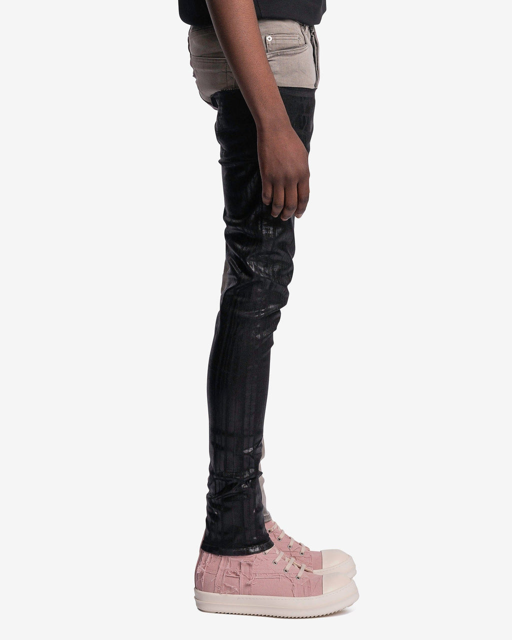 Denim Tyrone Cut Pants In Black Rick owens – Гарантія оригінальності – вид ззаду