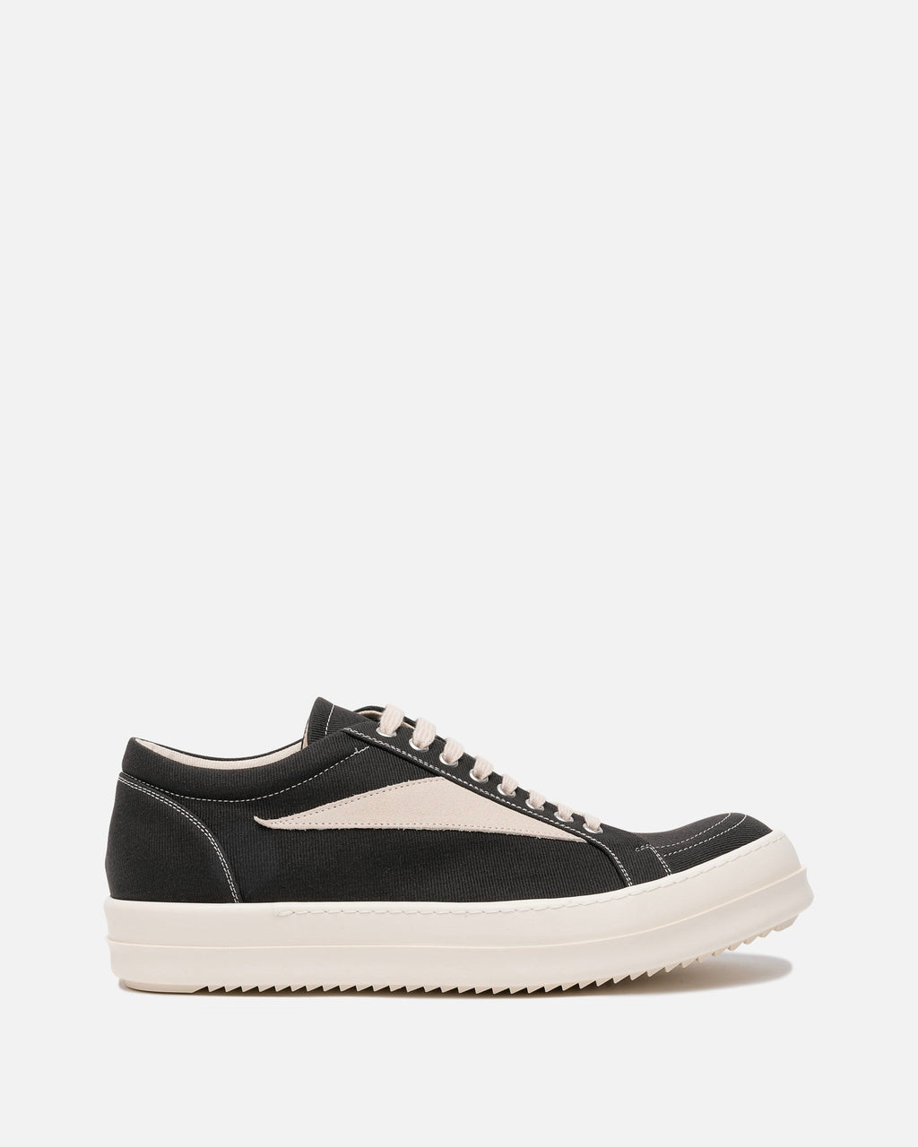 Denim Vintage Sneakers In Dark Dust Rick owens оригінал – Купити в Україні – боковий вид