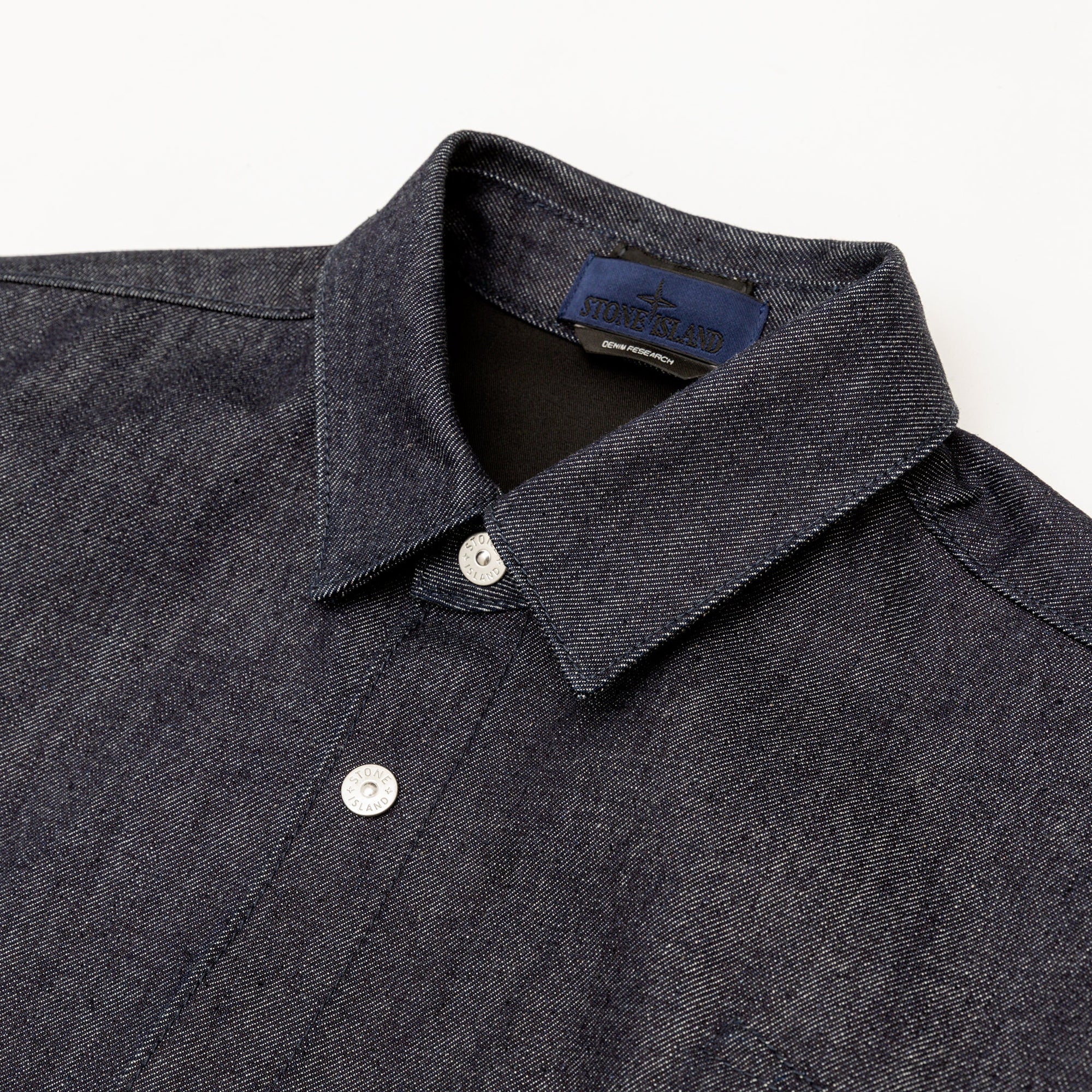 Indigo Denim-Raw Overshirt Stone island оригінал – Купити в Україні – вид ззаду