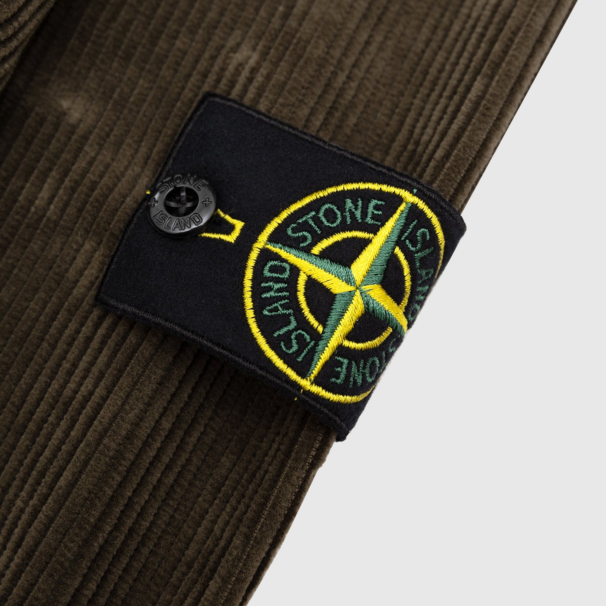 Organic Cotton Corduroy Overshirt Stone island – Гарантія оригінальності – збільшений вид