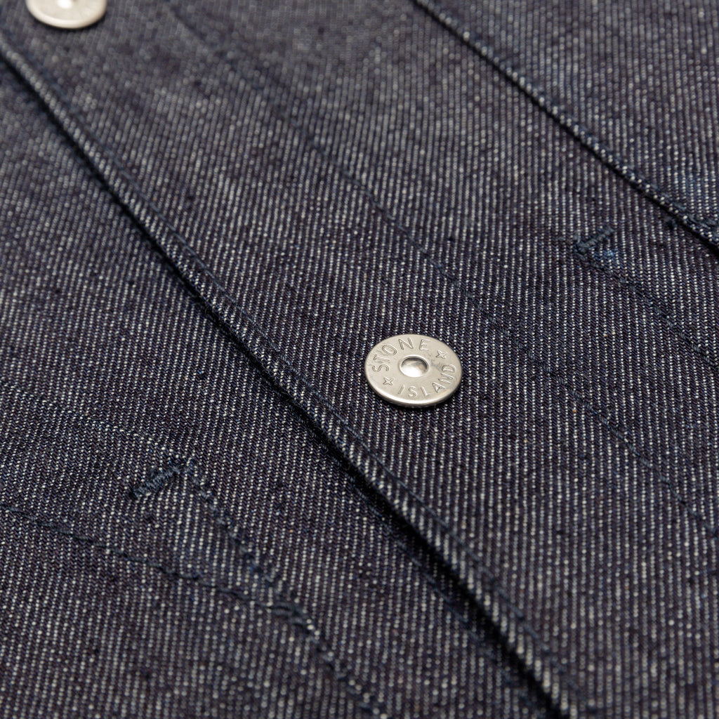 Indigo Denim-Raw Overshirt Stone island оригінал – Купити в Україні – детальний вид