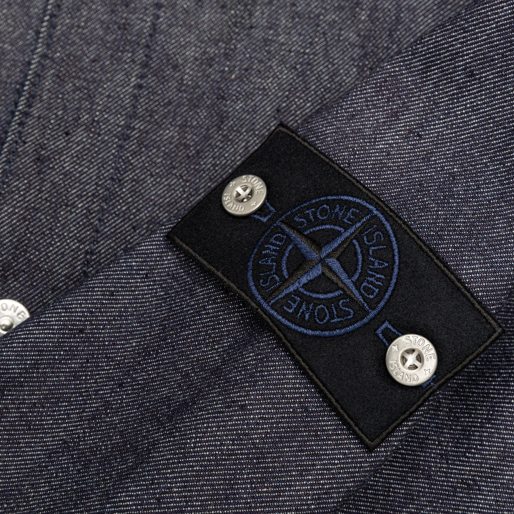Indigo Denim-Raw Overshirt Stone island оригінал – Купити в Україні – збільшений вид