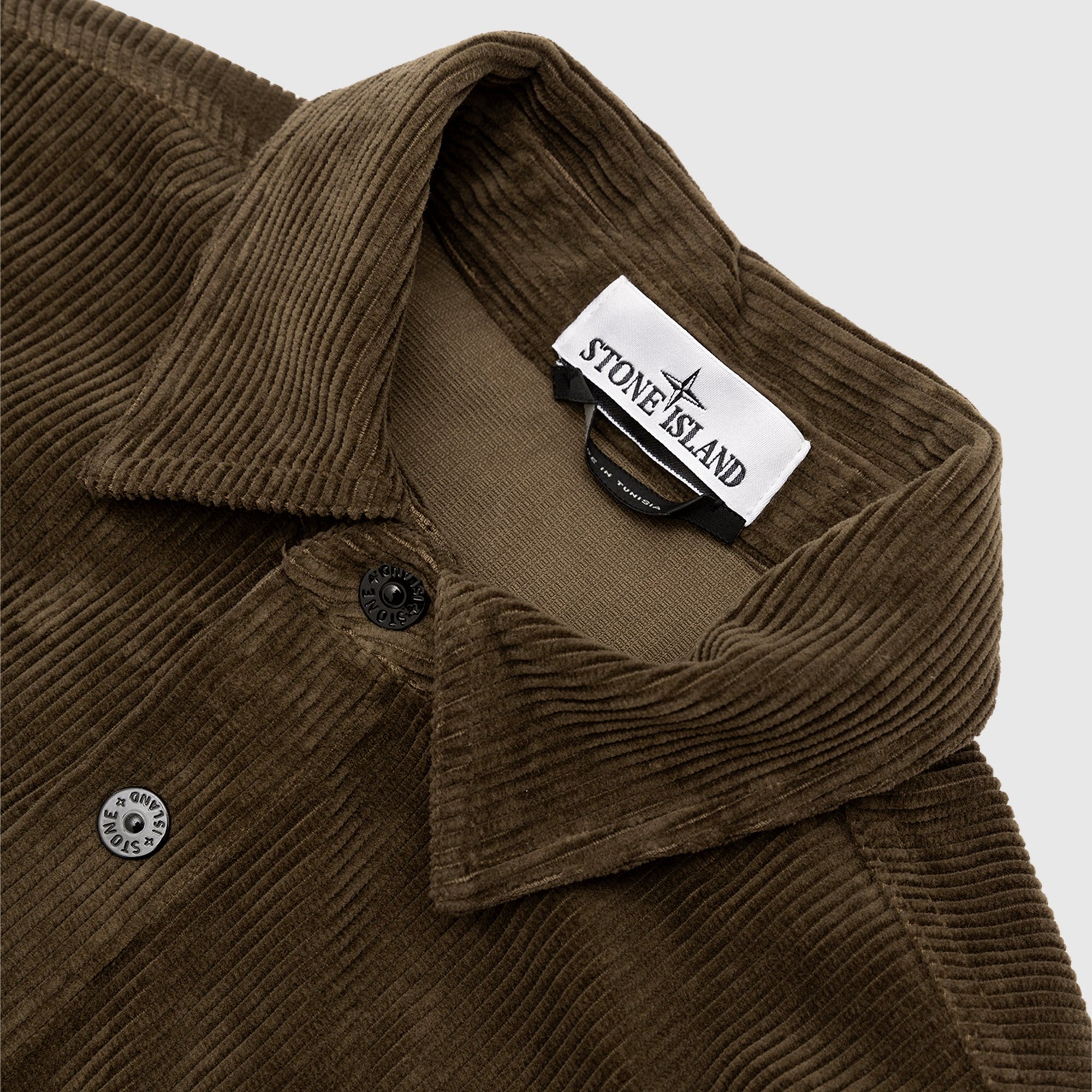 Organic Cotton Corduroy Overshirt Stone island – Гарантія оригінальності – вид ззаду