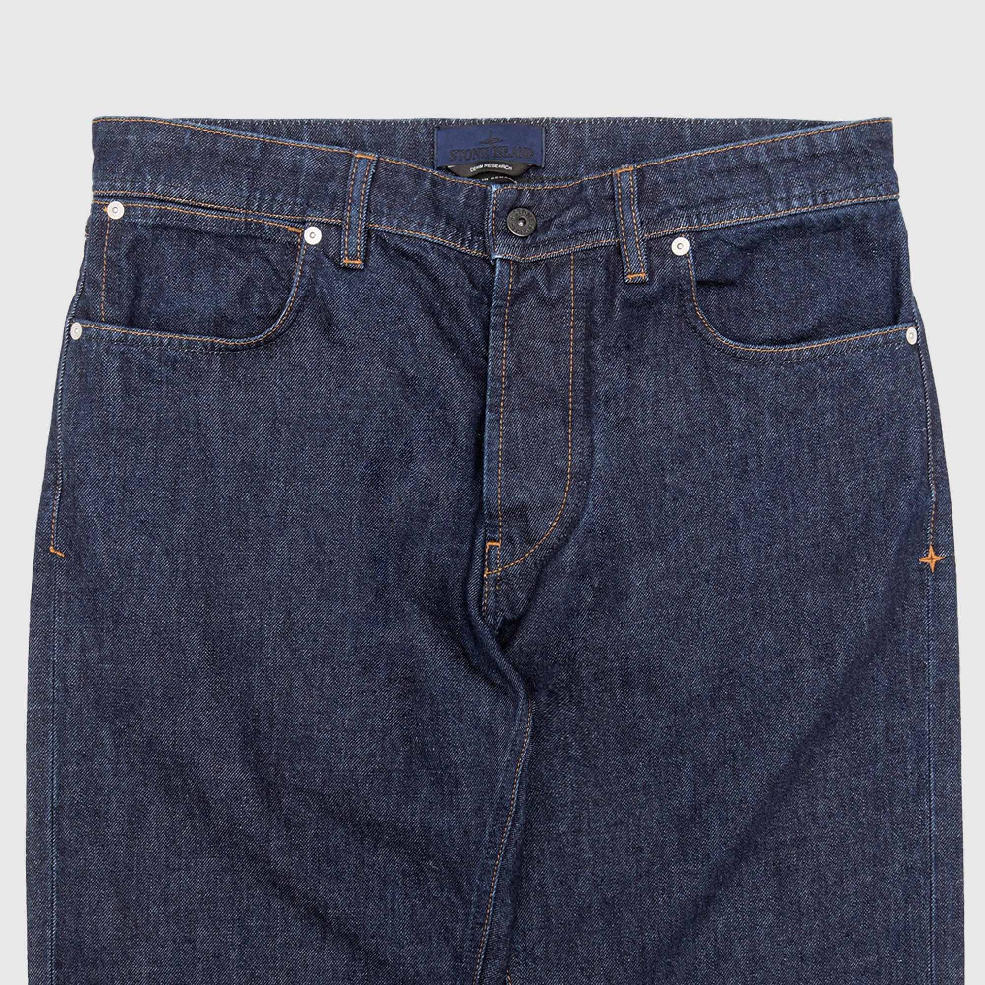 Indigo Denim-Rinsed Jeans Stone island – Гарантія оригінальності – детальний вид