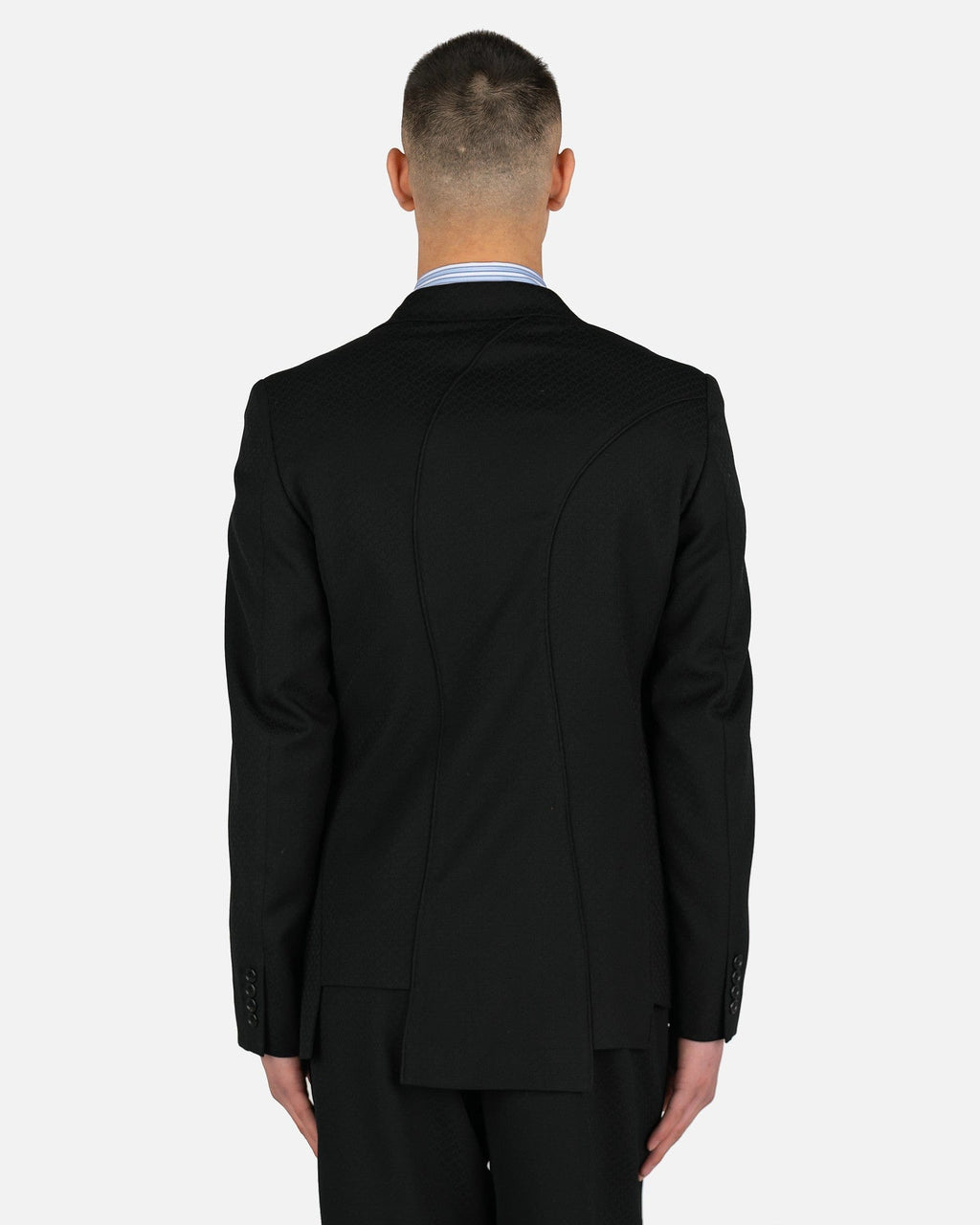 Оригінальна Diamond Printed Blazer In Black Comme des garcons – детальний вид