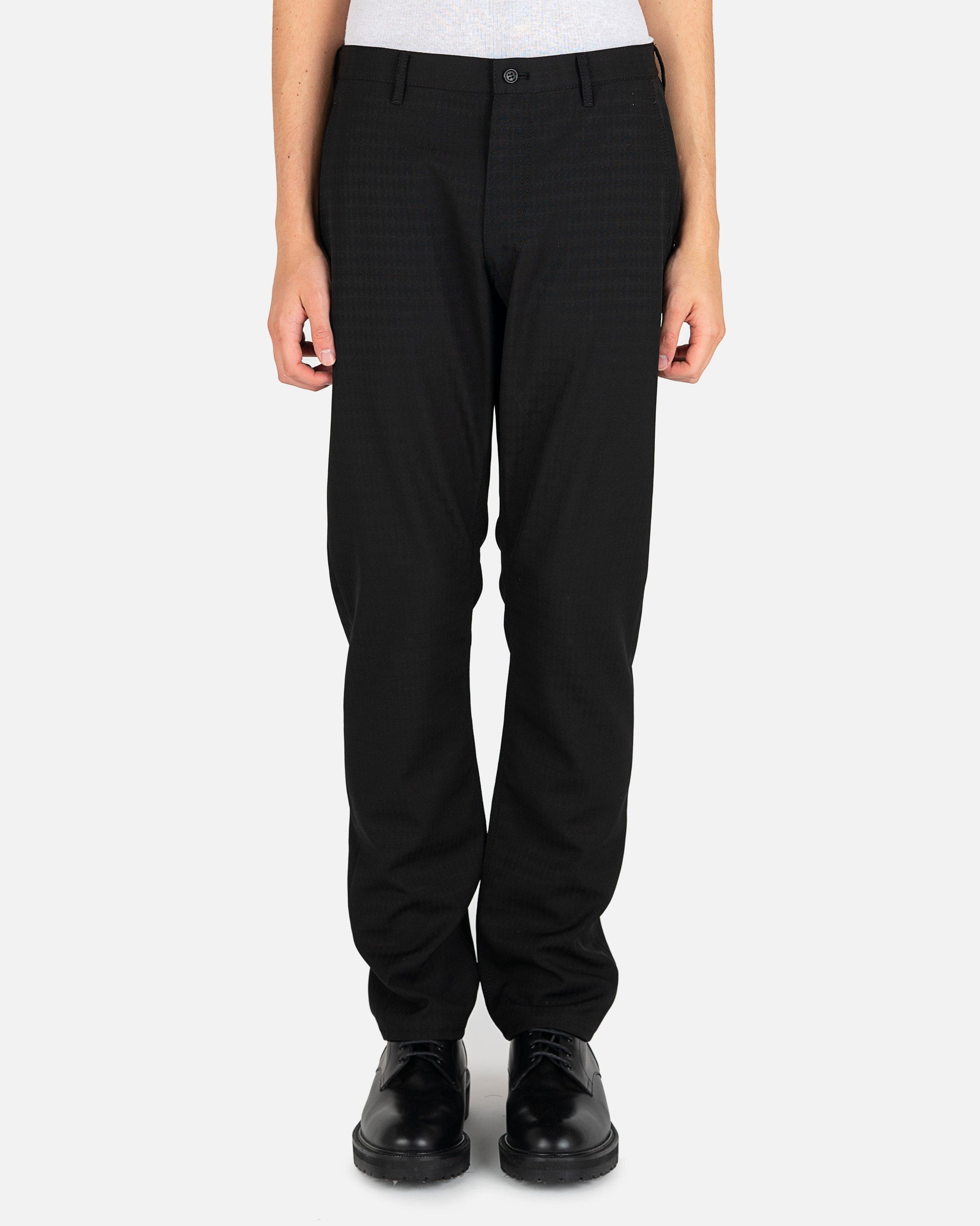Оригінальна Diamond Printed Trousers In Black Comme des garcons – боковий вид