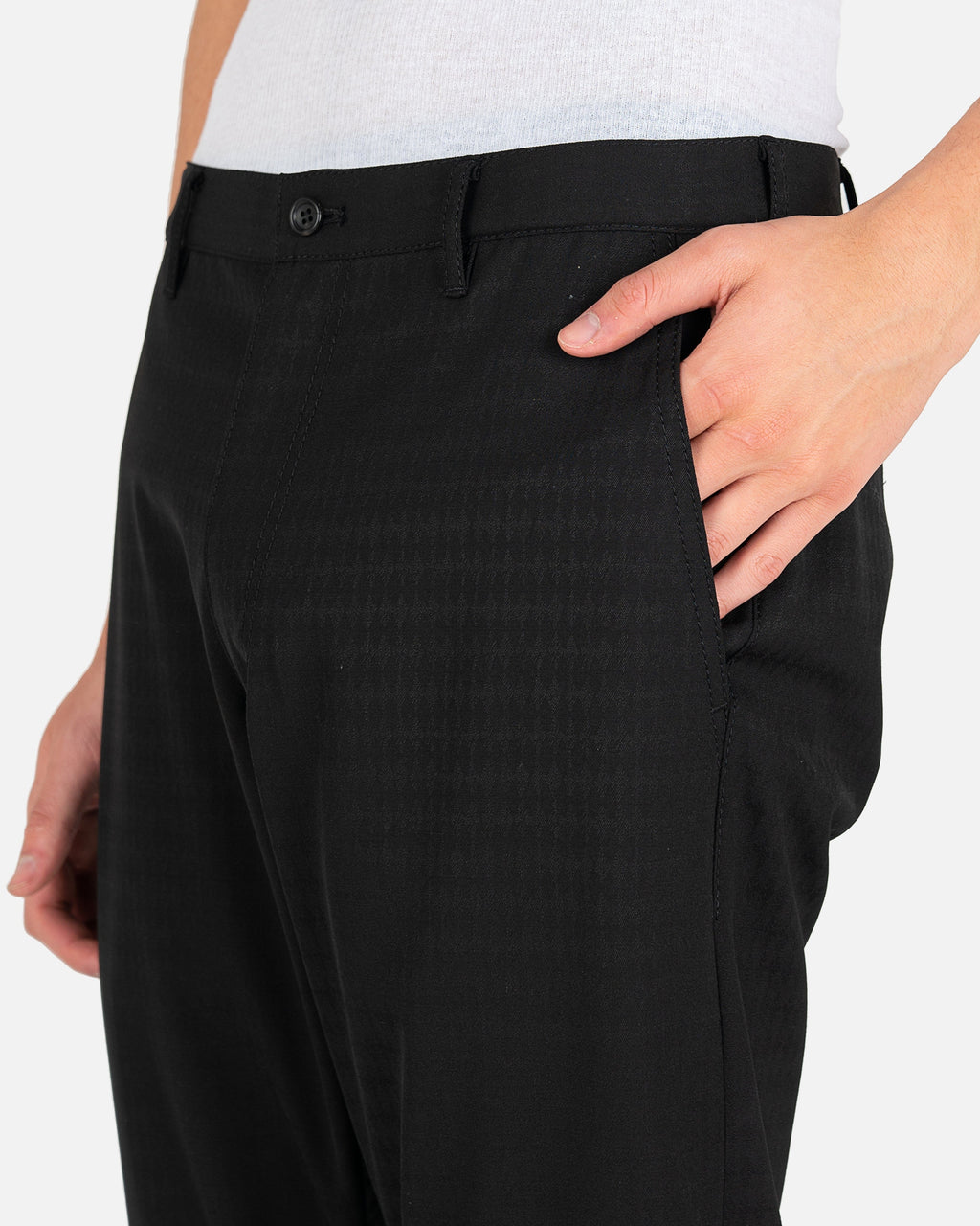 Оригінальна Diamond Printed Trousers In Black Comme des garcons – збільшений вид