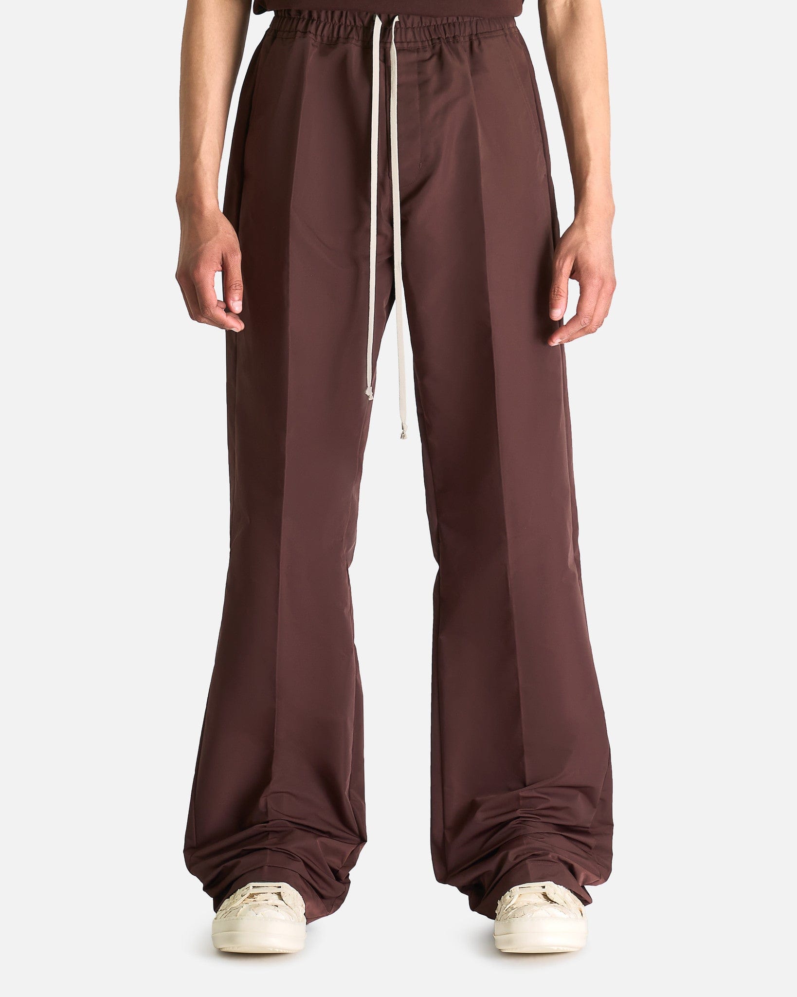 Dietrich Drawstring In Mahogany Rick owens – Гарантія оригінальності – боковий вид