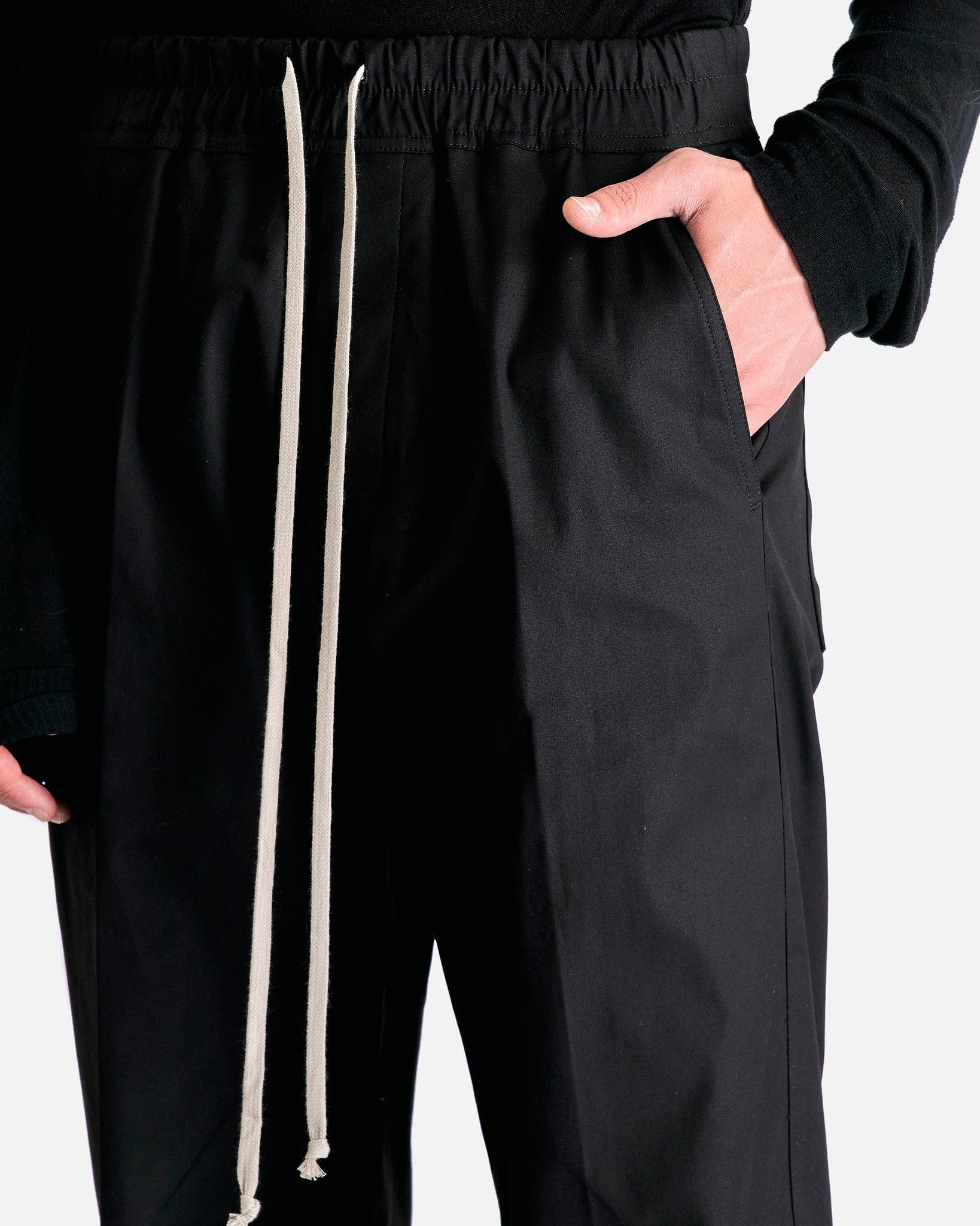Dietrich Drawstring Pants In Black Rick owens оригінал – Купити в Україні – збільшений вид