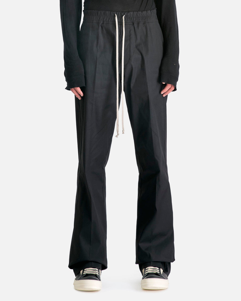 Dietrich Drawstring Pants In Black Rick owens оригінал – Купити в Україні – боковий вид
