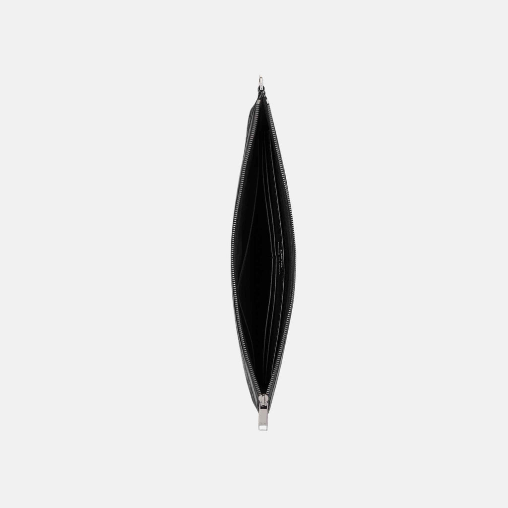 A4 Pouch Black Dior Gravity Leather And Black Grained Calfskin Dior – Гарантія оригінальності – вид ззаду