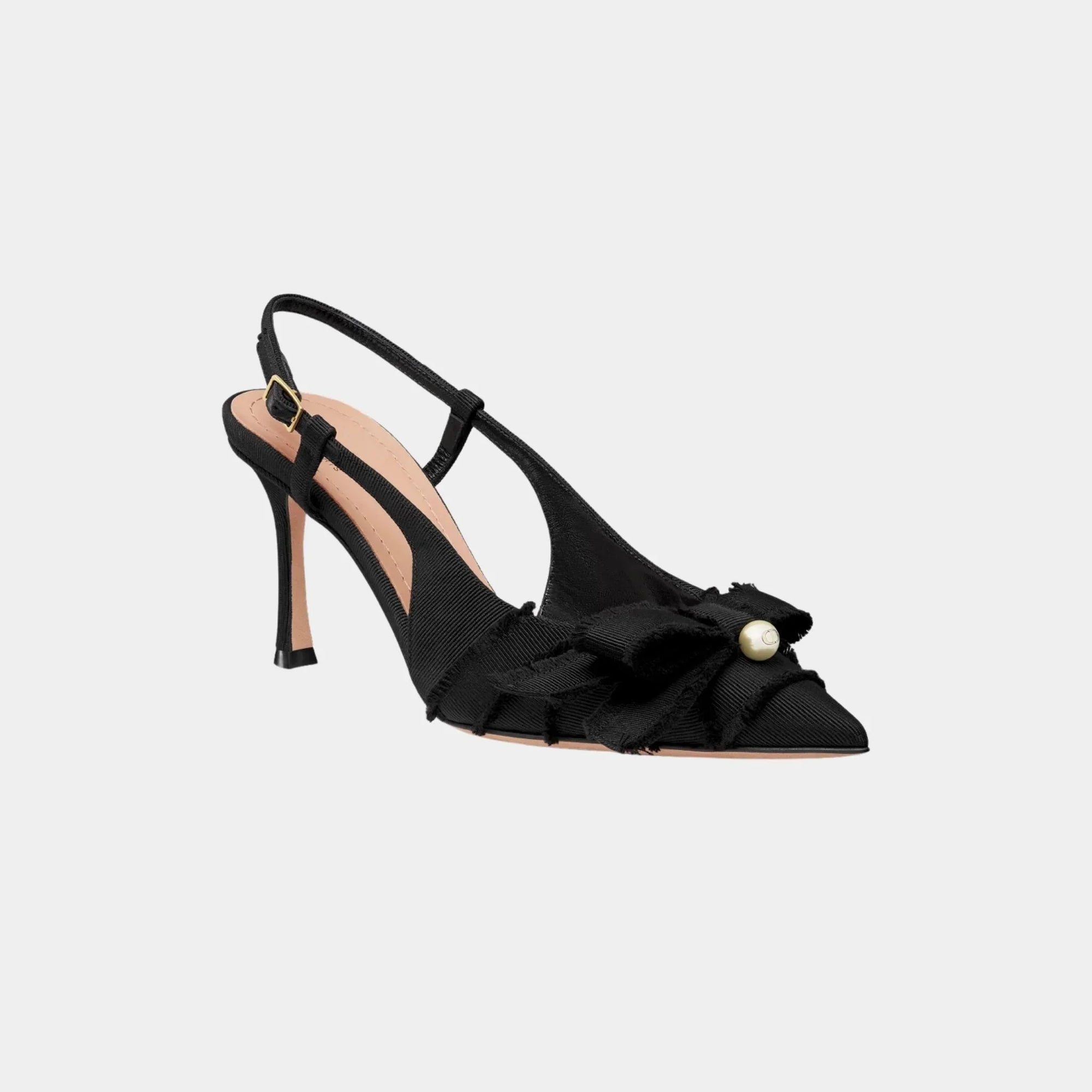 Оригінальна Adiorable Slingback Pump Fringed Grosgrain Dior – вид ззаду