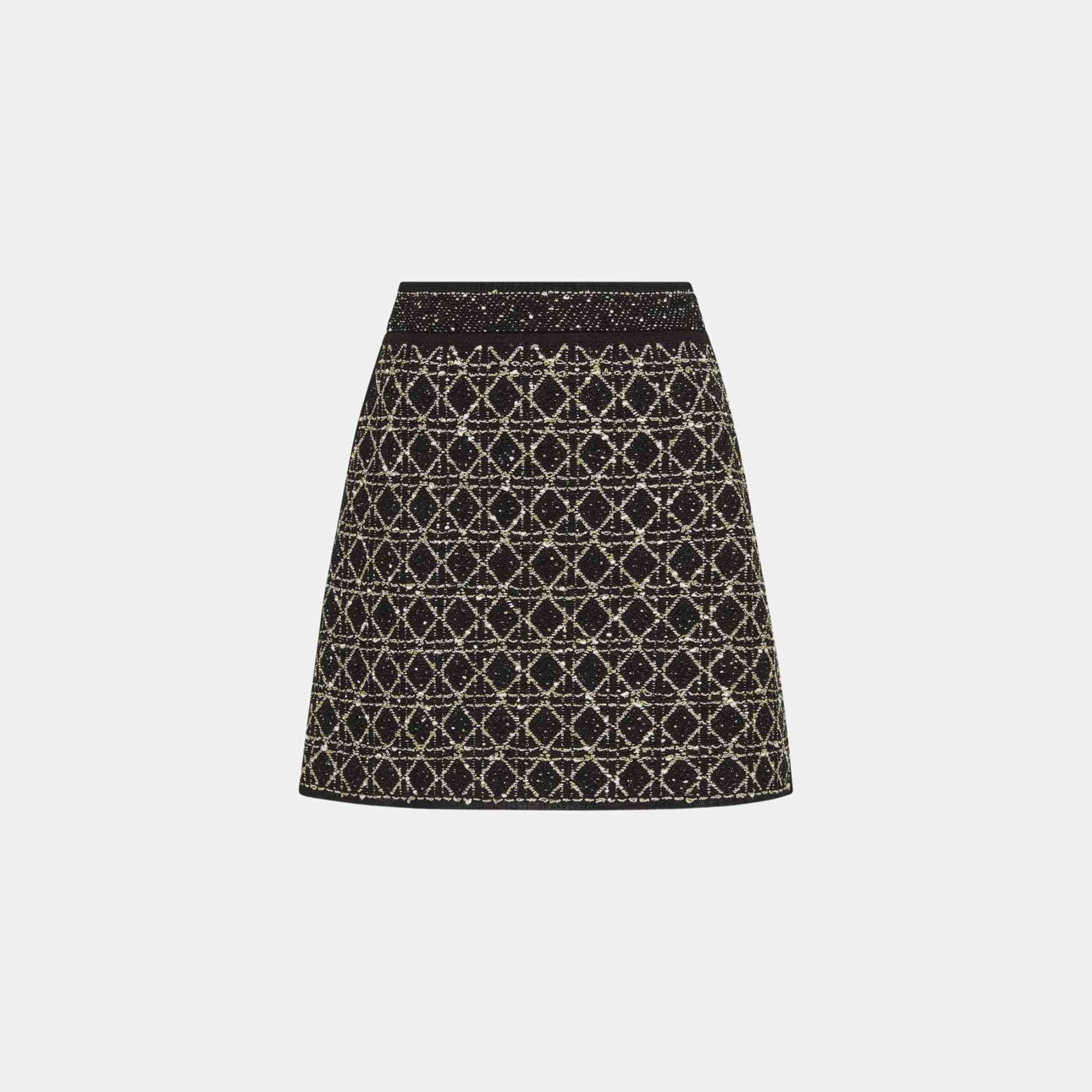 Cannage Miniskirt Blended Cotton And Silk Tweed Dior оригінал – Купити в Україні – боковий вид