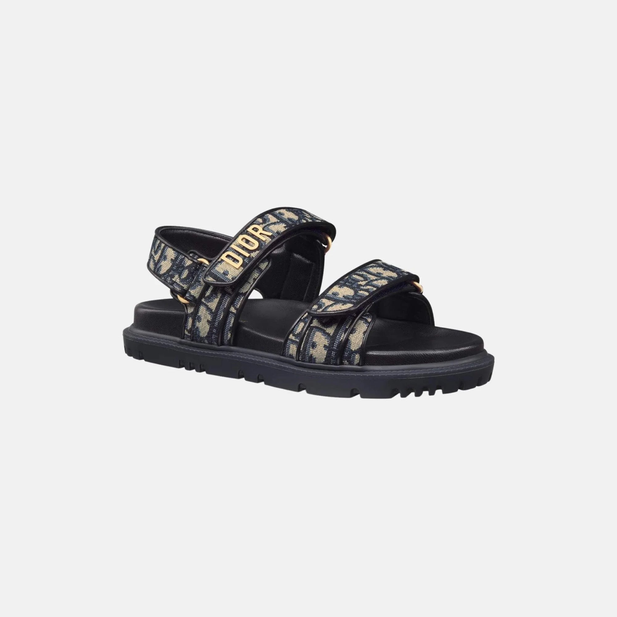 act Sandal In Cotton Embroidered With Oblique Motif Dior оригінал – Купити в Україні – вид ззаду