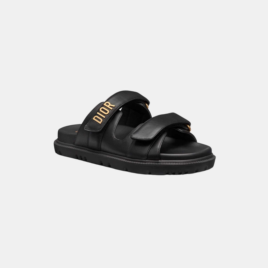 act Slide Black Lambskin Dior оригінал – Купити в Україні – вид ззаду