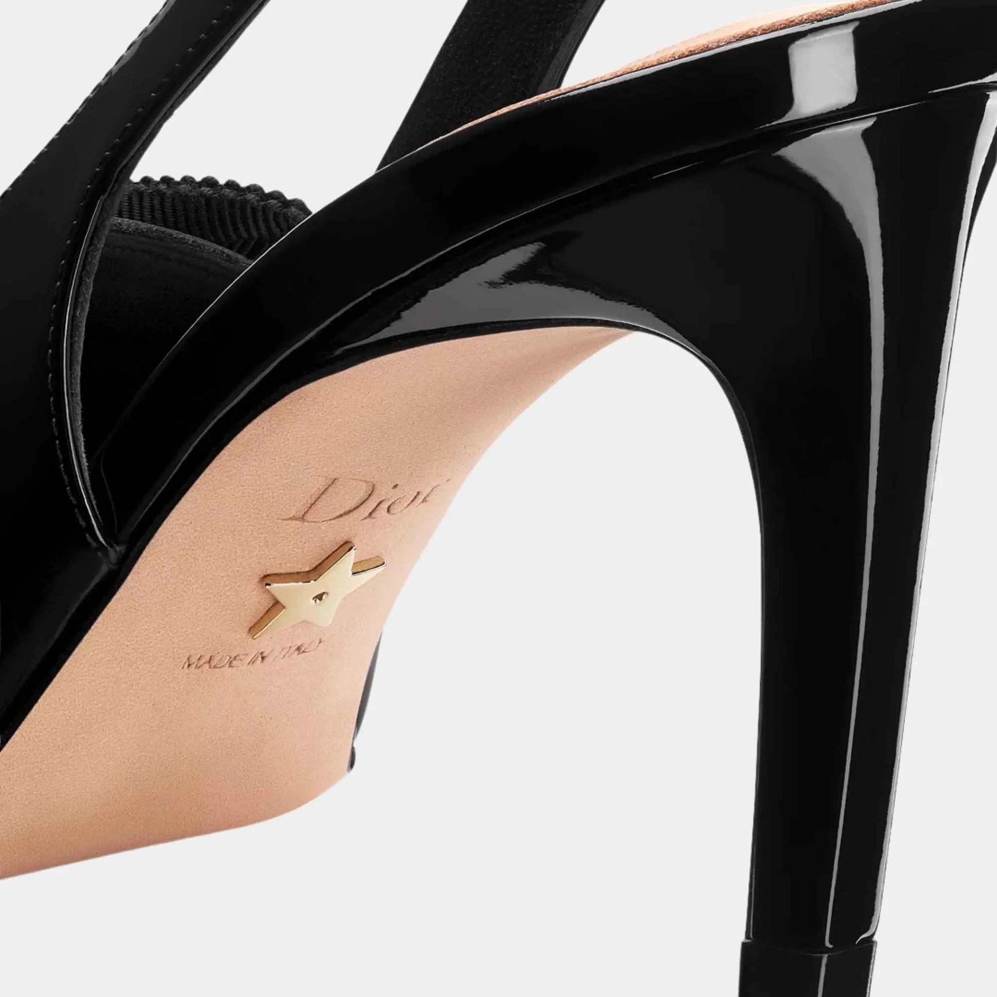 issimo Slingback Pump Patent Calfskin And Grosgrain Dior – Гарантія оригінальності – детальний вид