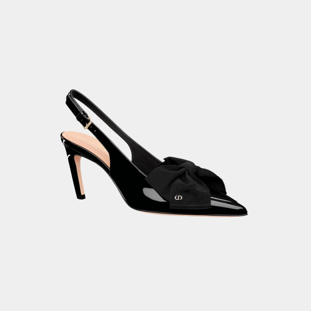 issimo Slingback Pump Patent Calfskin And Grosgrain Dior – Гарантія оригінальності – вид ззаду