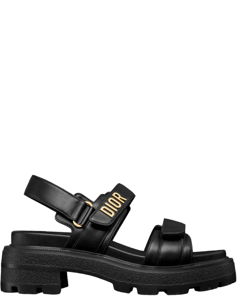 Оригінальна act Platform Sandal Black Lambskin Dior