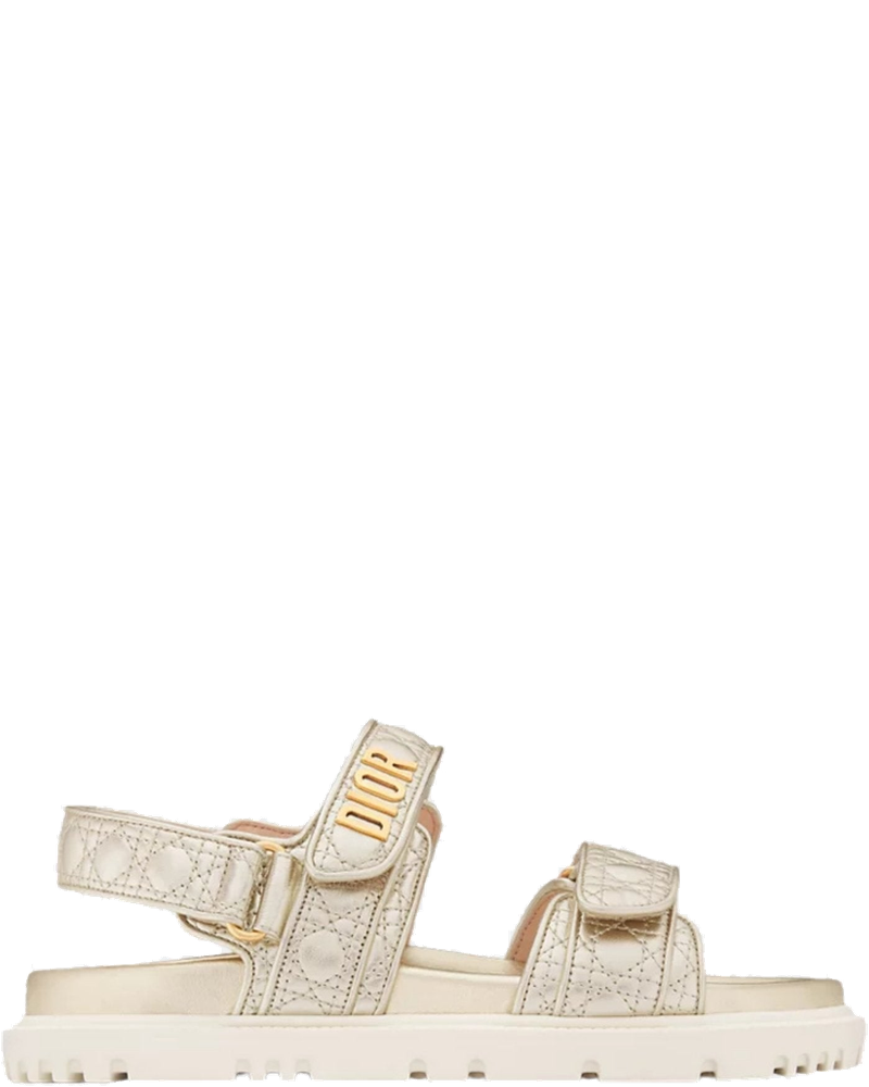 Or Dioract Sandal In Quilted Laminated Sheepskin Dior – Гарантія оригінальності