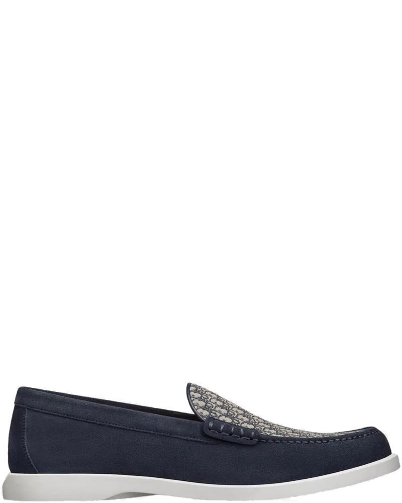 Оригінальна Granville Moccasin Suede And Jacquard Canvas Dior