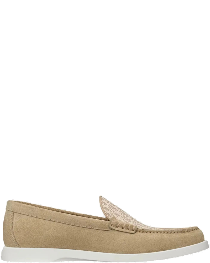 Оригінальна Granville Moccasin Oblique Suede And Jacquard Canvas Dior