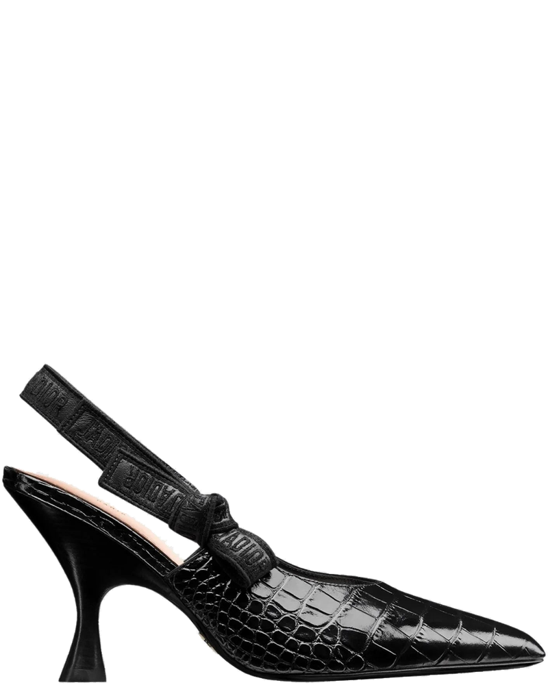 J Adior Slingback Pump Calfskin With Crocodike Pattern Dior – Гарантія оригінальності