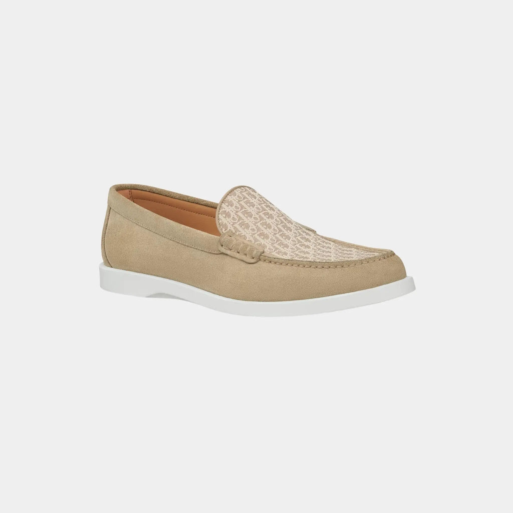 Оригінальна Granville Moccasin Oblique Suede And Jacquard Canvas Dior – вид ззаду