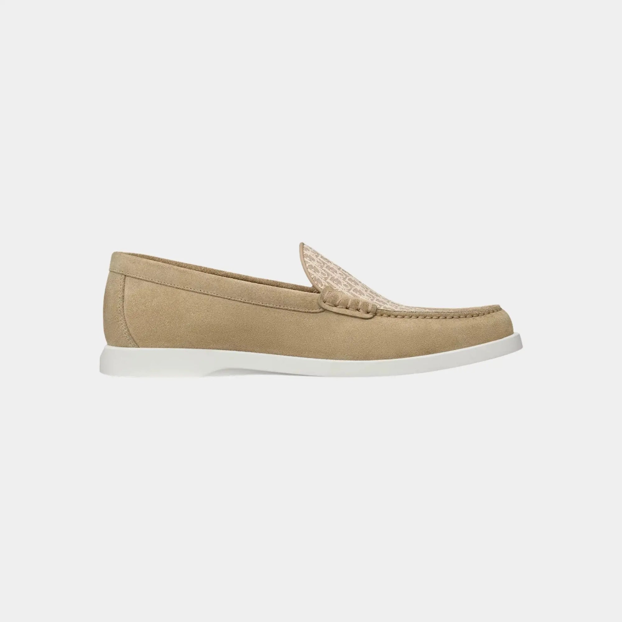 Оригінальна Granville Moccasin Oblique Suede And Jacquard Canvas Dior – боковий вид