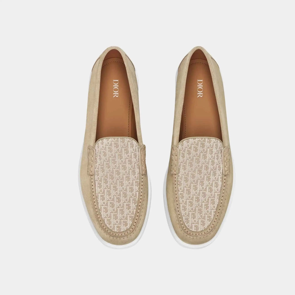 Оригінальна Granville Moccasin Oblique Suede And Jacquard Canvas Dior – детальний вид