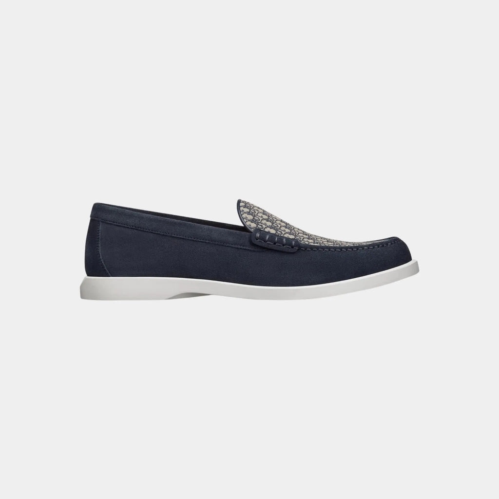 Оригінальна Granville Moccasin Suede And Jacquard Canvas Dior – боковий вид