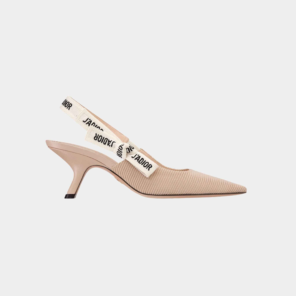 Jadior Slingback Pump Nude Technical Fabric 6.5 CM Heel Dior оригінал – Купити в Україні – вид ззаду