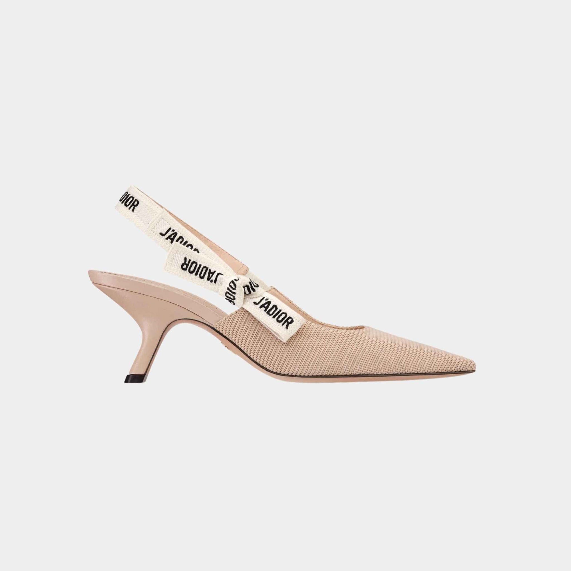 Jadior Slingback Pump Nude Technical Fabric 6.5 CM Heel Dior оригінал – Купити в Україні – вид ззаду