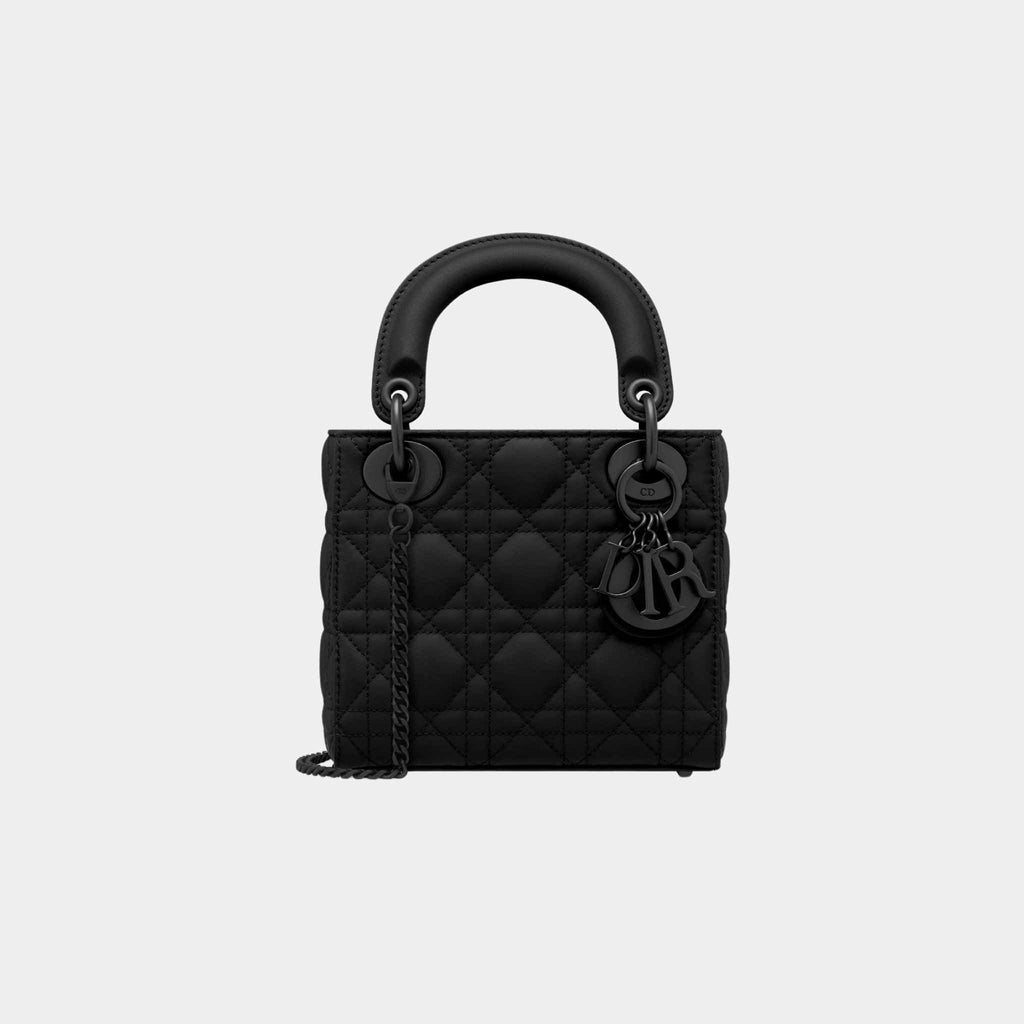 Mini Lady Dior Bag Black Ultramatte Dior оригінал – Купити в Україні – боковий вид