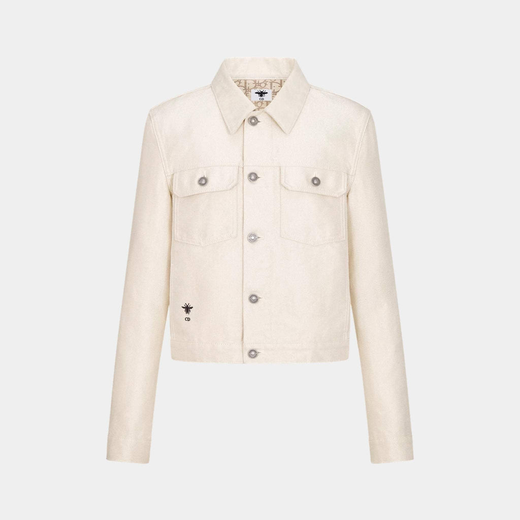 Оригінальна Or Jacket Gold-Tone Cotton-Blend Denim Dior – боковий вид