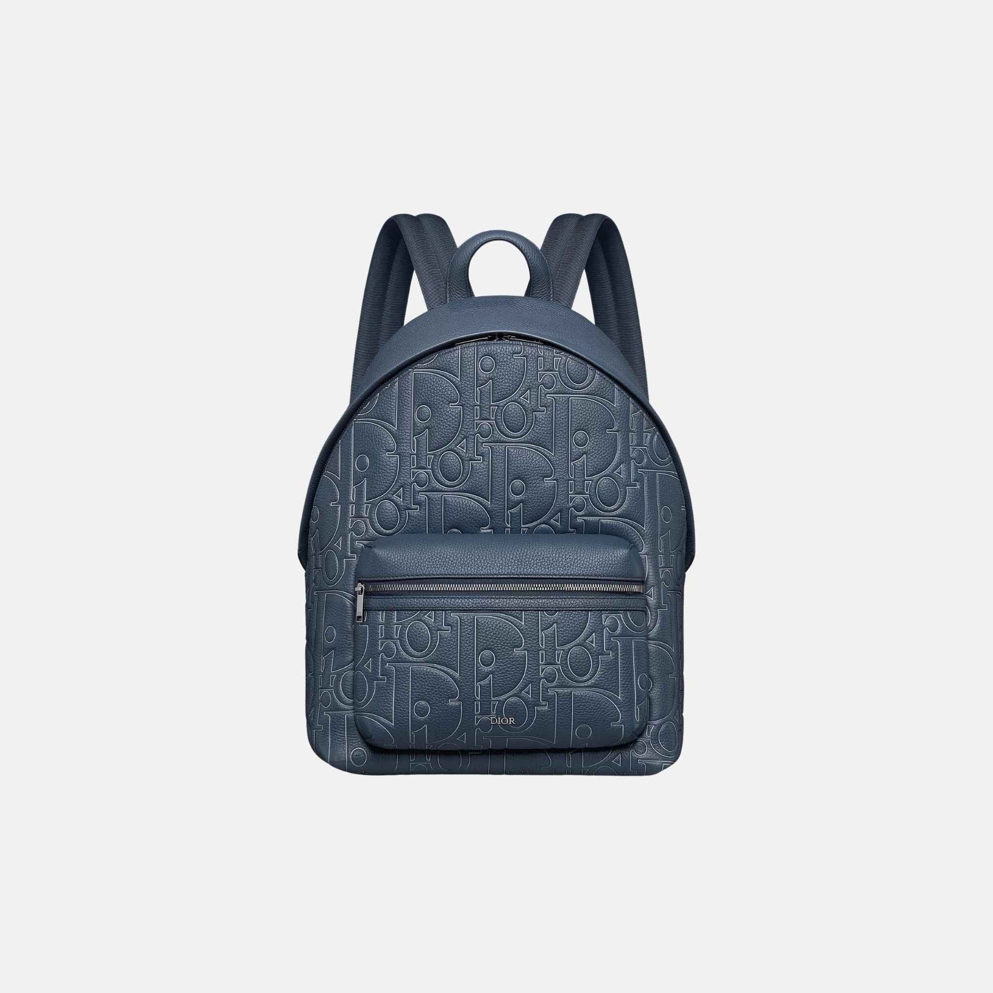 Rider 2.0 Zipped Backpack In Outline And Grained Calfskin Dior – Гарантія оригінальності – боковий вид