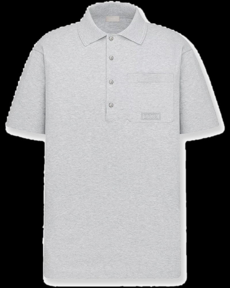 BG_REMOVED_CATALOG_Mélnge Cotton And Silk Polo Shirt - DIOR