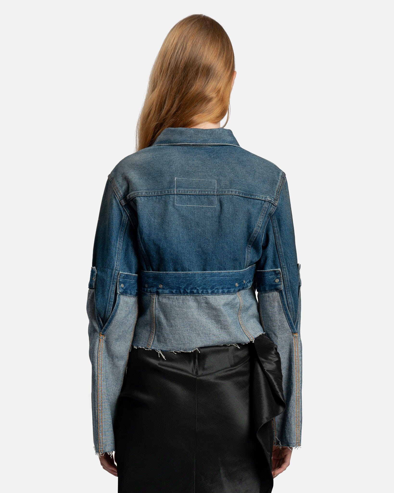 Distressed Denim Jacket In Medium Blue Maison margiela оригінал – Купити в Україні – детальний вид