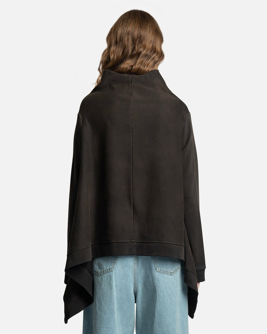 Distressed Sweatshirt In Black Maison margiela оригінал – Купити в Україні – вид ззаду